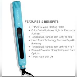 😇🌲NEW HaloCouture pure ceramic flat iron